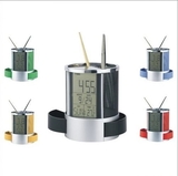 V-C161 Alarm Clock Pen Holder Factory Wholesale Newest Multifunctional Office Electronic
